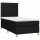 vidaXL Boxspringbett mit Matratze Schwarz 90x190 cm Stoff