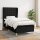 vidaXL Boxspringbett mit Matratze Schwarz 90x190 cm Stoff