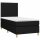 vidaXL Boxspringbett mit Matratze Schwarz 90x190 cm Stoff