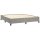 vidaXL Boxspringbett mit Matratze Hellgrau 160x200 cm Samt