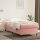 vidaXL Boxspringbett mit Matratze Rosa 100x200 cm Samt