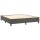 vidaXL Boxspringbett mit Matratze Dunkelgrau 160x200 cm Samt