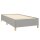 vidaXL Boxspringbett mit Matratze Hellgrau 90x190 cm Stoff