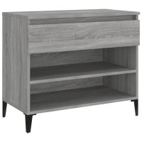 vidaXL Schuhregal Grau Sonoma 70x36x60 cm Holzwerkstoff