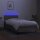 vidaXL Boxspringbett mit Matratze &amp; LED Taupe 100x200 cm Stoff