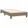 vidaXL Boxspringbett mit Matratze &amp; LED Taupe 100x200 cm Stoff