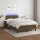 vidaXL Boxspringbett mit Matratze &amp; LED Dunkelbraun 120x200 cm Stoff