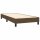 vidaXL Boxspringbett mit Matratze &amp; LED Dunkelbraun 100x200 cm Stoff