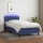 vidaXL Boxspringbett mit Matratze &amp; LED Blau 100x200 cm Stoff