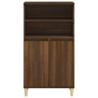 vidaXL Highboard Braun Eichen-Optik 60x36x110 cm Holzwerkstoff