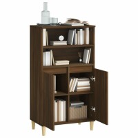 vidaXL Highboard Braun Eichen-Optik 60x36x110 cm Holzwerkstoff