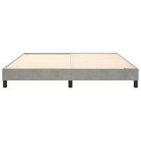 vidaXL Boxspringbett Hellgrau 180x200 cm Samt