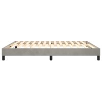 vidaXL Boxspringbett Hellgrau 180x200 cm Samt