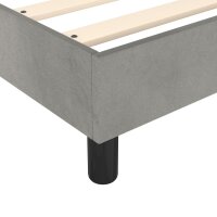 vidaXL Boxspringbett Hellgrau 180x200 cm Samt