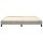 vidaXL Boxspringbett Hellgrau 180x200 cm Samt