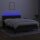 vidaXL Boxspringbett mit Matratze &amp; LED Schwarz 140x200 cm Stoff