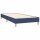 WOWONA Boxspringbett mit Matratze &amp; LED Blau 80x200 cm Stoff