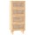 vidaXL Sideboard Braun 40x30x90 cm Massivholz Kiefer und Natur-Rattan