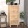 vidaXL Sideboard Braun 40x30x90 cm Massivholz Kiefer und Natur-Rattan