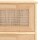 vidaXL Sideboard Braun 40x30x90 cm Massivholz Kiefer und Natur-Rattan