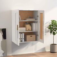 vidaXL Wandschrank Hochglanz-Wei&szlig; 69,5x32,5x90 cm Holzwerkstoff