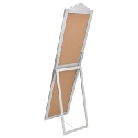 vidaXL Standspiegel Silbern 45x180 cm