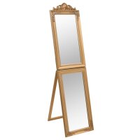 vidaXL Standspiegel Golden 45x180 cm