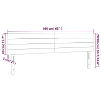 vidaXL Kopfteile 2 Stk. Dunkelblau 80x5x78/88 cm Samt