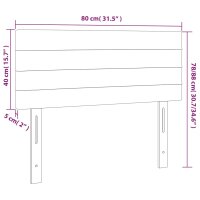 vidaXL Kopfteil Dunkelgr&uuml;n 80x5x78/88 cm Samt