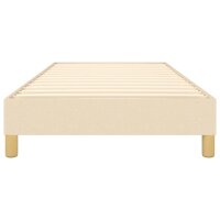 vidaXL Boxspringbett Creme 90x200 cm Stoff