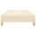 vidaXL Boxspringbett Creme 90x200 cm Stoff