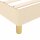 vidaXL Boxspringbett Creme 90x200 cm Stoff