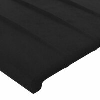 vidaXL Bettgestell mit Kopfteil Schwarz 180x200 cm Samt