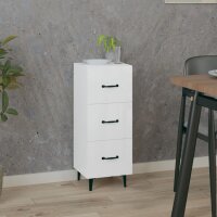 vidaXL Sideboard Hochglanz-Wei&szlig; 34,5x34x90 cm Holzwerkstoff