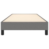 vidaXL Boxspringbett Dunkelgrau 90x190 cm Stoff