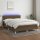 vidaXL Boxspringbett mit Matratze &amp; LED Dunkelbraun 140x200 cm Stoff