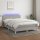 vidaXL Boxspringbett mit Matratze &amp; LED Hellgrau 140x200 cm Stoff