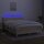 vidaXL Boxspringbett mit Matratze &amp; LED Creme 140x200 cm Stoff