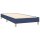 vidaXL Boxspringbett mit Matratze &amp; LED Blau 80x200 cm Stoff