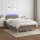 vidaXL Boxspringbett mit Matratze &amp; LED Taupe 120x200 cm Stoff