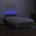 vidaXL Boxspringbett mit Matratze &amp; LED Taupe 120x200 cm Stoff