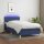 vidaXL Boxspringbett mit Matratze &amp; LED Blau 90x200 cm Stoff