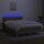 vidaXL Boxspringbett mit Matratze &amp; LED Taupe 140x200 cm Stoff