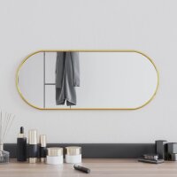 vidaXL Wandspiegel Golden 60x25 cm Oval