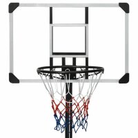 vidaXL Basketballst&auml;nder Transparent 235-305 cm Polycarbonat