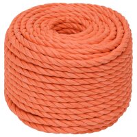 vidaXL Arbeitsseil Orange 10 mm 50 m Polypropylen