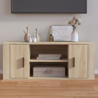 vidaXL TV-Schrank Sonoma-Eiche 100x35x40 cm Holzwerkstoff