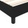 vidaXL Boxspringbett mit Matratze Schwarz 90x190 cm Stoff