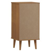 vidaXL Schubladenschrank MOLDE Braun 40x35x82 cm Massivholz Kiefer