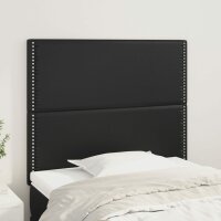vidaXL Kopfteile 2 Stk. Schwarz 100x5x78/88 cm Kunstleder